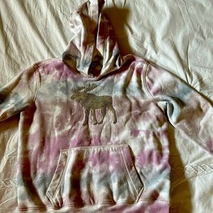 Girls Sequined Abercrombie Hooded Sweatshirt